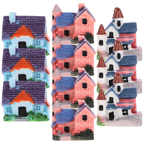 Beaupretty 10 Stück Teiliges Resin Miniatur Villa Ornament Einzigartige Deko für Aquarien Mikrolandschaften und Pflanzen Realistische Details für Heimdekoration und von Beaupretty