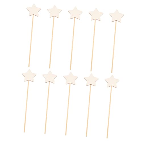 Beaupretty 10 Stück Teiliges Sternzauberstäbe für Unfertige DIY Feenstäbe zum Basteln Geeignet für Geburtstagsfeiern Rollenspiele und Kreative Aktivitäten von Beaupretty