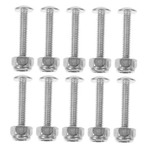 Beaupretty 10 Stück Teiliges Tischfußball Befestigungsset Schrauben Muttern Metall für Stabile Kickerfiguren Reparatur Zubehör für Spieltisch Fußballspieler Ersatzteile Beaupretty 10 Stück Teiliges Tischfußball Befestigungsset Schrauben Muttern Metall für Stabile Kickerfiguren Reparatur Zubehör für Spieltisch Fußballspieler Ersatzteile von Beaupretty