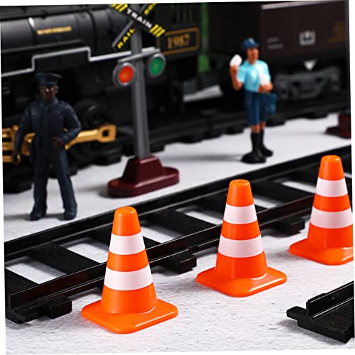 Beaupretty 10 Stück Teiliges Verkehrszeichen Verkehrsleitkegel für Sandspieltisch Deko Lernspielzeug Verkehrserziehung Unterrichtsrequisiten für Vorschule und Rollenspiele von Beaupretty