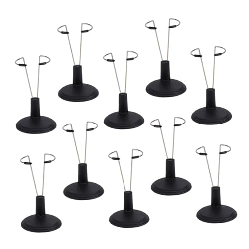 Beaupretty 10 Stück Teiliges Verstellbares Figurenständer- Stabiler Doll Display Halter für Actionfiguren und Puppen Flexible Höhe für Sammler und Dekorative Ausstellungen von Beaupretty