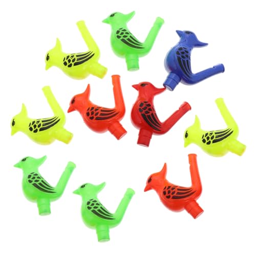 Beaupretty 10 Stück Teiliges Wasser Vogel Pfeifen Bunte Wasserspielzeug Trillerpfeifen Musik Lernspielzeug für Mundmotorik Training Geeignet für Outdoor Wasseraktivitäten und von Beaupretty