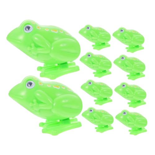 Beaupretty 10 Stück Teiliges Wind Up Froschspielzeug Retro Stil Kleine Tragbare Mechanische Springfrösche für Partyfüllung und Spielerischen Kinderspaß von Beaupretty