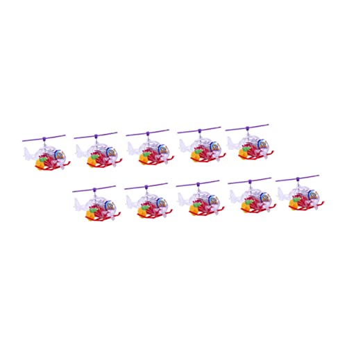 Beaupretty 10 Stück Teiliges Wind Up Hubschrauber für Lustiges Clockwork und Kreativ für Partys und Zufällige Farbe Zufällige Farbe von Beaupretty