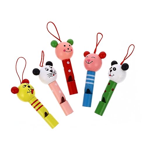Beaupretty 10 Stück Tierkopf Pfeife Kreatives Kinderbildungs für Kleinkinder Farbenfroh Sicher für Jungen und Mädchen Fördert Fantasie und Geschicklichkeit von Beaupretty