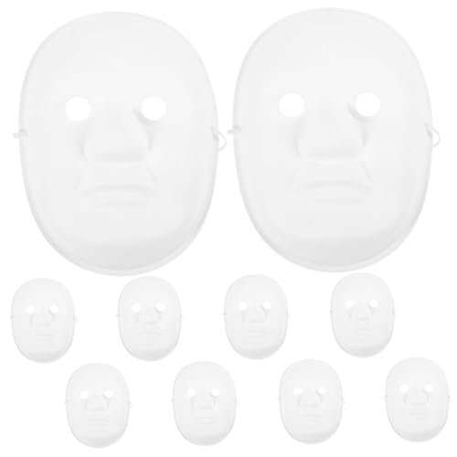 Beaupretty 10 Teiliges Weiße DIY Maske für Blanko Vollmaske Ausmalen für Karneval Halloween Cosplay und Kreative Projekte Beaupretty 10 Teiliges Weiße DIY Maske für Blanko Vollmaske Ausmalen für Karneval Halloween Cosplay und Kreative Projekte von Beaupretty