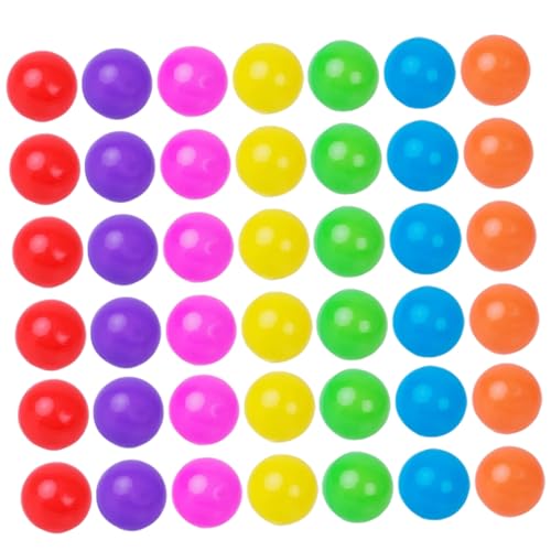 Beaupretty 100 Stück Bunte Kunststoffbälle für Teiliges an Spielbällen für Bällebäder Pools und Spielhäuser für Kreative Wasserspiele und Spaß im Freien von Beaupretty