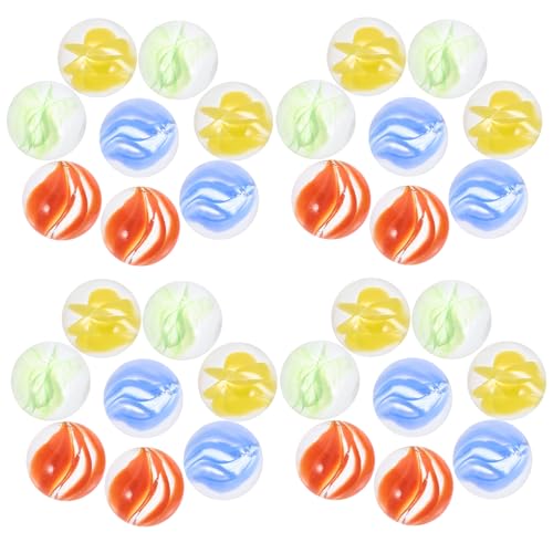 Beaupretty 100 Stück Bunte Murmeln Teiliges für Spiele Bastelprojekte Langlebig für Aquarien Garten Dekoration Lebendige Farben für von Beaupretty