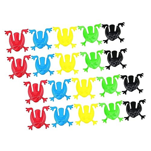 Beaupretty 100 Stück Bunte Sprungfrosch Spielzeuge Realistische Hüpfende Frösche für Partyspielzeug Fingerpressspielzeug Fördert die Kreativität und Motorik Gemischte von Beaupretty