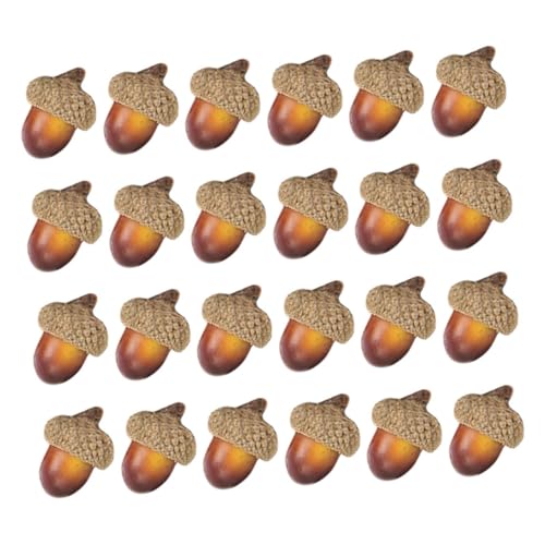 Beaupretty 100 Stück Künstliche Eichelkappen Dekoration Lebensechte Schaumstoff Eicheln Natürliche Herbst Deko Vielseitige Weihnachts und Thanksgiving Ornamente für Zuhause und Bastelprojekte von Beaupretty