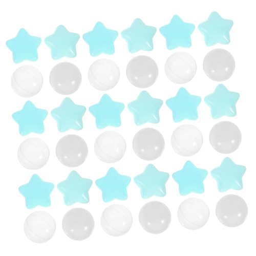 Beaupretty 100 Stück Kunststoff Ozeanbälle Bunte Stern und Rundformen Bruchsichere Spielbälle für Spielzelte und Planschbecken von Beaupretty