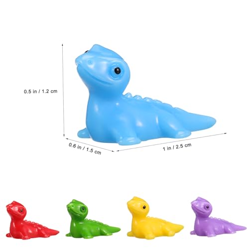 Beaupretty 100 Stück Mini Harz Eidechsen Figuren Bunte Reptilien Miniaturen Detailreich Für Puppenhaus Garten Desktop Dekoration Robust Und Sicher von Beaupretty