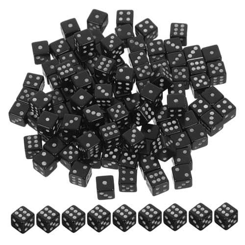 Beaupretty 100 Stück Mini Schwarze Würfel Kleine Würfel aus Kunststoff Taschenformat für Brettspiele Partyspiele Matheunterricht und Gruppenaktivitäten Beaupretty 100 Stück Mini Schwarze Würfel Kleine Würfel aus Kunststoff Taschenformat für Brettspiele Partyspiele Matheunterricht und Gruppenaktivitäten von Beaupretty