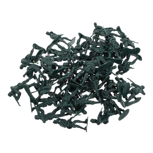 Beaupretty 100 Stück Mini Soldaten Figuren für Sandkasten und Rollenspiele Geruchsneutral und Sicher für Dekoration und Kreative Szenen von Beaupretty