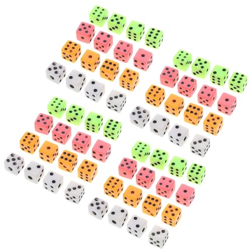 Beaupretty 100 Stück Mini Würfelset Bunte Sechsseitige Spielwürfel mit Ecken für Brettspiele Partys und Bastelarbeiten für Unterwegs und Vielseitigen Einsatz von Beaupretty
