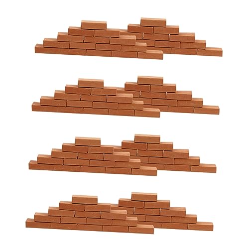 Beaupretty 100 Stück Miniatur Ziegelsteine aus Kleine Klinkersteine für Modellbau Micro Landscape Bricks Handgefertigte Stabile Mini Gartensteine Kreative Bastelmaterialien für Sandtisch und Beaupretty 100 Stück Miniatur Ziegelsteine aus Kleine Klinkersteine für Modellbau Micro Landscape Bricks Handgefertigte Stabile Mini Gartensteine Kreative Bastelmaterialien für Sandtisch und von Beaupretty