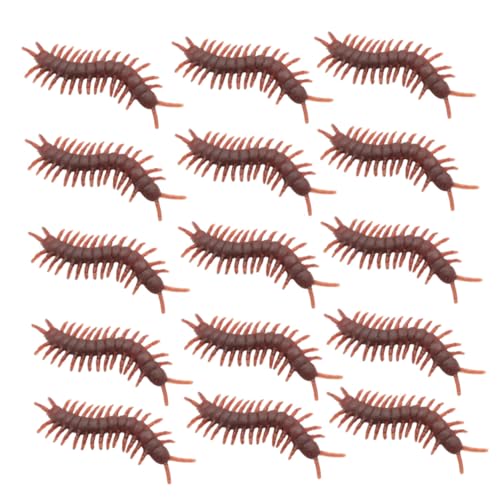 Beaupretty 100 Stück Realistische Künstliche Hundertfüßer Deko Halloween Gruseliges PVC Streiche Requisiten April Fools Party Zubehör für Spukhaus und Scherzartikel von Beaupretty