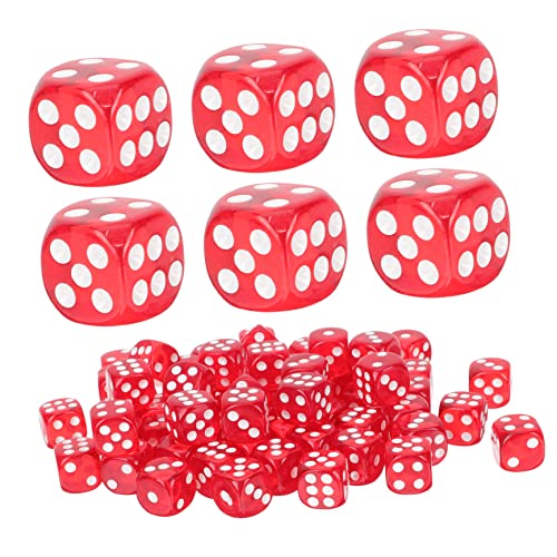 Beaupretty 100 Stück Rote Sechseitige Würfel für Brettspiele Spielzeuge für Partys und Gesellschaftsspiele für Zuhause Bars und Ktv Beaupretty 100 Stück Rote Sechseitige Würfel für Brettspiele Spielzeuge für Partys und Gesellschaftsspiele für Zuhause Bars und Ktv von Beaupretty