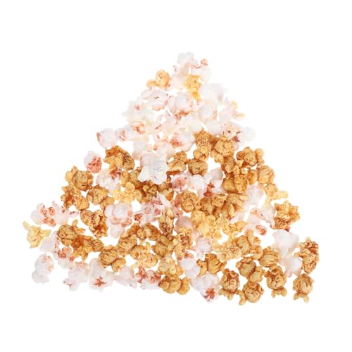 Beaupretty 100 Stück Simulation Popcorn Schmuck Künstliche Popcorn Dekoration für DIY Bastelprojekte Schmuckornamente Handy Zubehör Realistische Gestaltung Farbenfroh und Lebensecht von Beaupretty