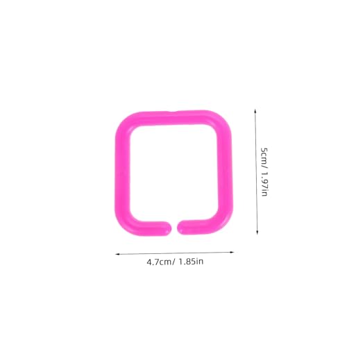 Beaupretty 100 Stück Teiliges Bunte Geometrische Kettenglieder aus Kunststoff für Junge Mädchen Fördert Feinmotorik Farberkennung und Frühe Geometriekenntnisse für Kindergarten und Zuhause von Beaupretty