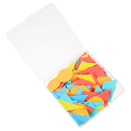 Beaupretty 100 Stück Teiliges Geometrisches Lernspielzeug für Pädagogische Formenerkennung Vielseitige Geometrische Formen zum Lernen von Mathematik und Glatte Oberfläche für Angenehmes von Beaupretty