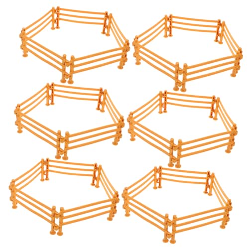 Beaupretty 100 Stück Teiliges Miniatur Kunststoffzaun Spielset Robustes Modell Zaun Zubehör für Bauernhof Tiere Pferde Gehege Diorama Zoo Basteln von Beaupretty