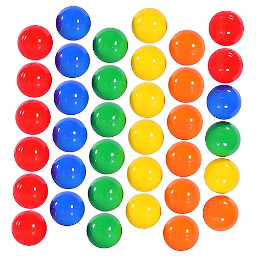 Beaupretty 100 Stück Teiliges Nahtlose Kunststoff Lotteriekugeln Aufklappbare Spielbälle in Farben Leicht Langlebig für Heimlotterie Partyspiele von Beaupretty