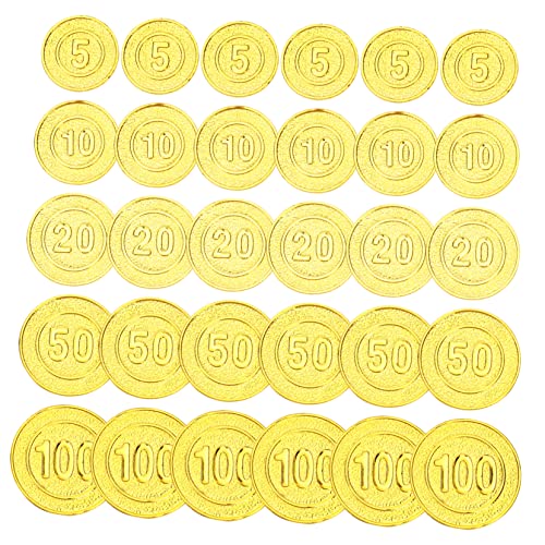 Beaupretty 100 Stück Teiliges Piratenmünzen Spielset aus Kunststoff Realistisch Gestaltete Schatzmünzen für Piratenparty Geburtstagsdeko Spielzubehör und Partygeschenke Beaupretty 100 Stück Teiliges Piratenmünzen Spielset aus Kunststoff Realistisch Gestaltete Schatzmünzen für Piratenparty Geburtstagsdeko Spielzubehör und Partygeschenke von Beaupretty