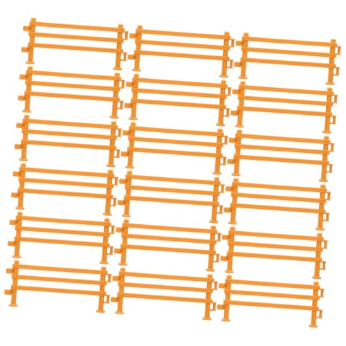 Beaupretty 100 Stück Teiliges Zaun Spielset Kunststoff Zaun Zubehör für Bauernhof Pferde Gehege Stall Figuren Diorama Modellbau Zubehör für Tiergehege und Sandkasten von Beaupretty