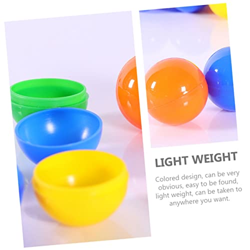 Beaupretty 100 Stück Teiliges und Raffle Bälle aus Langlebigem Kunststoff Öffnungs Multipurpose Spielbälle in Grün Blau Orange Rot Gelb für Partyaktivitäten und Gewinnspiele von Beaupretty