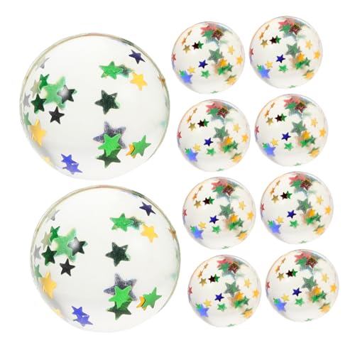 Beaupretty 100 Stück Wasserbälle für Schwimmende Bunte Wasser-springbälle mit Fünfzackigen Stern-pailletten Langlebig und Tragbar für Sommer Pool Strandspiele von Beaupretty