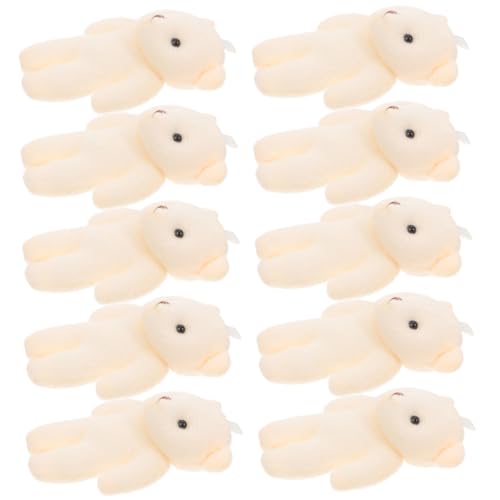 Beaupretty 10Stücke Bärenpuppen für Mädchen Niedliche Cartoon Hängepuppen für Deko Accessoire Hochwertiges Stoffspielzeug von Beaupretty