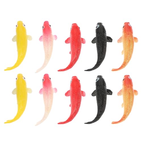 Beaupretty 10Stücke Künstlicher Goldfisch Ornamente für Aquarium Dekoration Realistisches Design Robust und Stabil für Fischtank Landschaftsdekor von Beaupretty