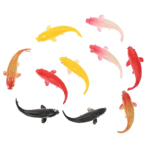 Beaupretty 10Stücke Kunstfisch Dekorative Karpfen Modelle für Aquarien Simulierte Fische für DIY Miniatur Szenen und Teich Dekoration von Beaupretty