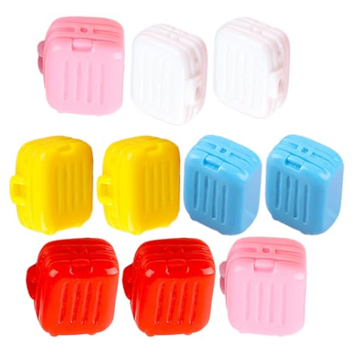 Beaupretty 10 Stück Miniatur Koffer für Puppenhaus Realistisches Gepäck Modell Kleiner Puppenkoffer Deko für Spielhäuser Puppenzubehör von Beaupretty