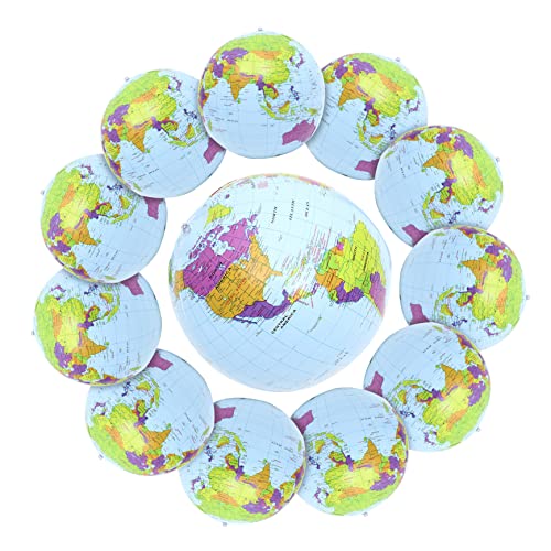 Beaupretty 12 Stück Aufblasbarer Strandball Leichtes Sicheres für Strand und Einfach Aufzublasen für Sommeraktivitäten von Beaupretty