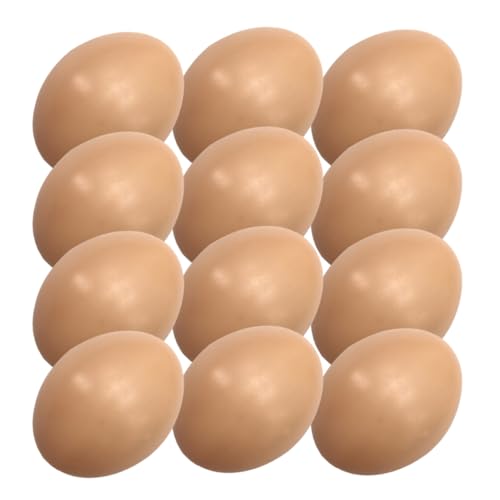 Beaupretty 12 Stücke Bemalbare Kunsteier für Selbstgemacht Ostern Leere Dekoeier für Kreative Osterdekoration Plastik Eier für Bastelprojekte Ostern Garten Deko für Kreative Bastelarbeiten von Beaupretty