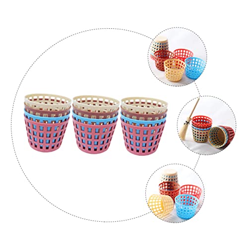 Beaupretty 12 Stück Mini Aufbewahrungskörbe Farbig Miniatur Aufbewahrungsboxen und Langlebige Puppenhaus Deko mit Realistischen Details Vielseitig für Minihäuser und Kinderzimmer von Beaupretty