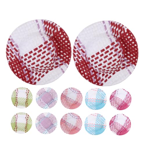 Beaupretty 12 Stück Miniaturhüte Bunte Papier Doll Hüte für DIY Dekoration Woven Hat Ornament für Puppen Bastelprojekte und Schmuckherstellung von Beaupretty