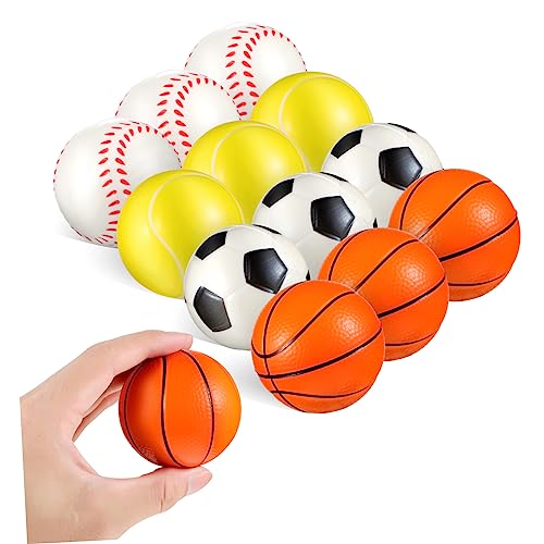 Beaupretty 12 Stück PU Stressbälle in Designs Fußball Basketball Tennis Baseball Flexibles Squeeze Toy zur Stressreduktion für Erwachsene und Langlebig und Farbintensiv Beaupretty 12 Stück PU Stressbälle in Designs Fußball Basketball Tennis Baseball Flexibles Squeeze Toy zur Stressreduktion für Erwachsene und Langlebig und Farbintensiv von Beaupretty