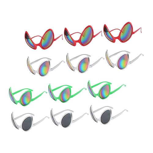 Beaupretty 12 Stück Teiliges Brillen Lustige Sonnenbrillen für Kostümparty Außergewöhnliches Accessoire für Cosplay für Halloween Karneval von Beaupretty