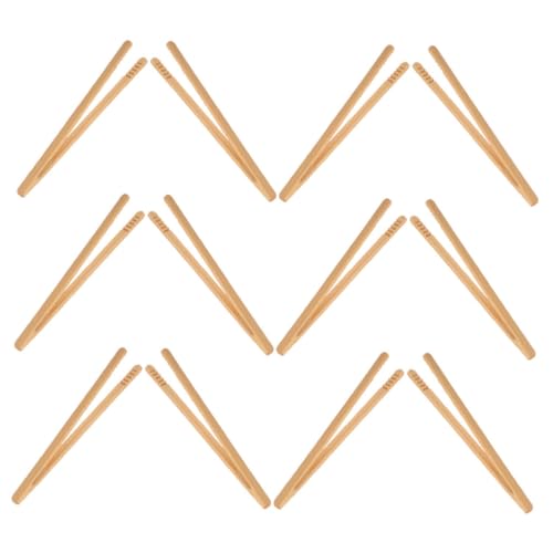Beaupretty 12 Stück Teiliges Bambus Montessori Feinmotorik Pinzetten Schadstofffrei Kompakt für Perlen und Bohnenclippen von Konzentration und Kreativität von Beaupretty