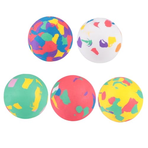 Beaupretty 12 Stück Teiliges Bunte Elastische Hüpfbälle aus Solidem Eva Schaum Spielerisches Gartenspielzeug für Fördert Farberkennung und Bewegung Sicher und Umweltfreundlich von Beaupretty