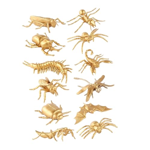 Beaupretty 12 Stück Teiliges Goldene Insekten Realistische Modellfiguren zur Kognitiven Pädagogisches Lernspielzeug für Naturforschung Detailreich und Platzsparend Beaupretty 12 Stück Teiliges Goldene Insekten Realistische Modellfiguren zur Kognitiven Pädagogisches Lernspielzeug für Naturforschung Detailreich und Platzsparend von Beaupretty