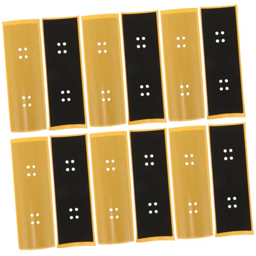 Beaupretty 12 Stück Teiliges Grip Tape für Mini Finger Skateboards Stark Haftendes Langlebiges Rutsch Band Einfache Anwendung und Vielseitig Kompatibel mit Finger Skateboard Zubehör von Beaupretty