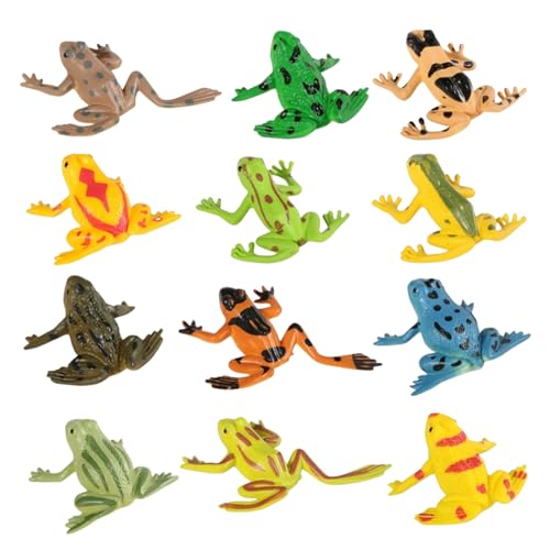 Beaupretty 12 Stück Teiliges Kleine Froschfiguren Realistische Miniatur Frösche zum Dekorieren von Garten Blumentopf und Spielhäusern Kindersicheres für Jungen und Mädchen für Partys und Beaupretty 12 Stück Teiliges Kleine Froschfiguren Realistische Miniatur Frösche zum Dekorieren von Garten Blumentopf und Spielhäusern Kindersicheres für Jungen und Mädchen für Partys und von Beaupretty