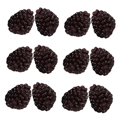 Beaupretty 12 Stück Teiliges Künstliche Himbeeren Realistische Dekofrüchte mit Detailgetreuem Design Langlebige Party und Tischdekoration für Küche Hochzeit Ladengeschäft und Fotografie von Beaupretty