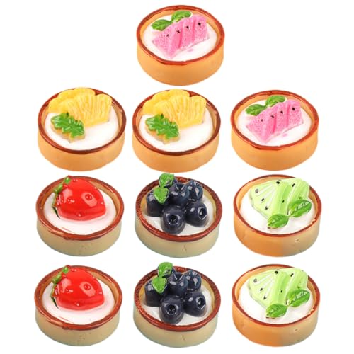 Beaupretty 12 Stück Teiliges Künstlicher Kuchen Realistische Miniatur Dessertmodelle für Puppenhaus Dekoration und Rollenspiel Zubehör für Mini Häuser und Kreative Szenen von Beaupretty