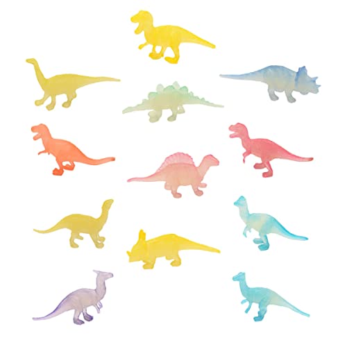 Beaupretty 12 Stück Teiliges Leuchtende Dinosaurier Figuren Interessante Spielzeuge für Dinosaurier Partys und Kreatives Drinnen von Beaupretty