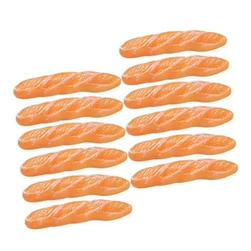 Beaupretty 12 Stück Teiliges Mini Baguette Miniaturbrot Modell Realistische Resin Brotsimulation Puppenhaus Deko Miniatur Lebensmittel für DIY Sammler und Fotografie Requisiten von Beaupretty